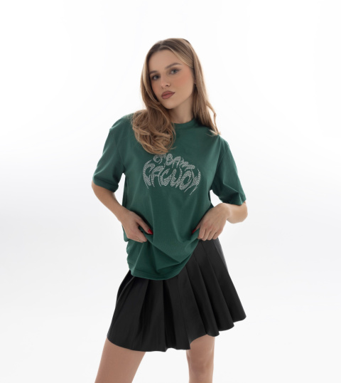 Oversize t-shirt TK - kryształki Oversize t-shirt TK - kryształki